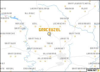 map of Grâce-Uzel