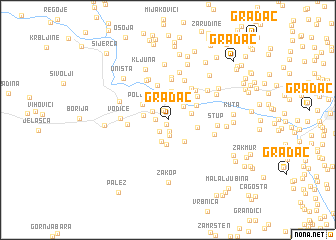 map of Gradac