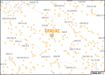 map of Gradac