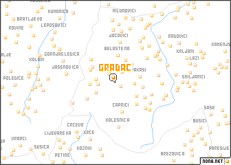 map of Gradac