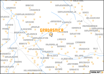 map of Gradašnica