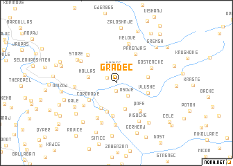 map of Gradec