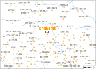 map of Građenik