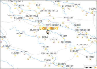 map of Grădinari