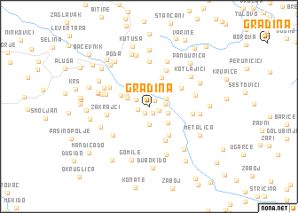 map of Gradina