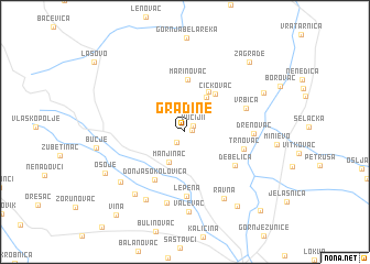 map of Gradine