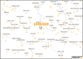 map of Gradiško