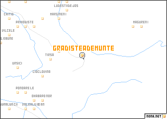 map of Grădiştea de Munte