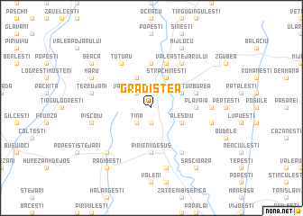 map of Grădiştea