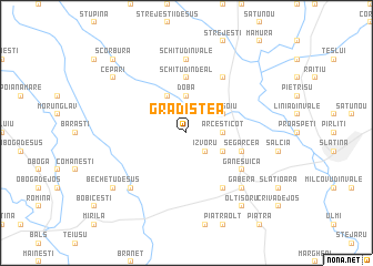 map of Grădiştea
