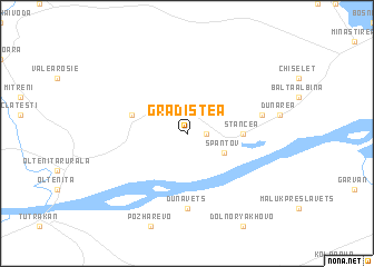 map of Grădiştea