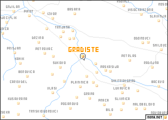 map of Gradište
