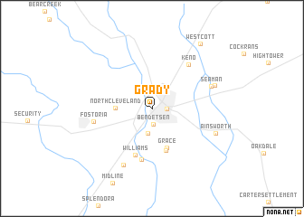 map of Grady