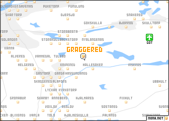 map of Gräggered