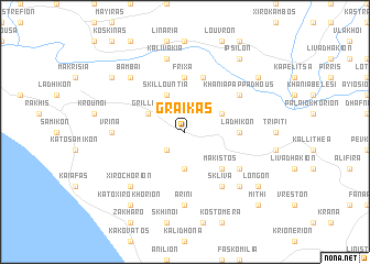 map of Graíkas