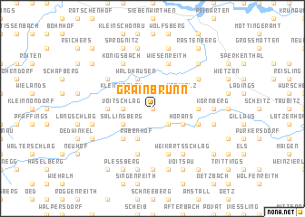map of Grainbrunn
