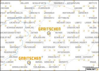 map of Graitschen