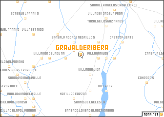 map of Grajal de Ribera