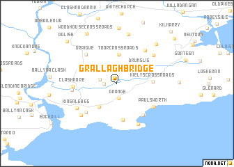 map of Grallagh Bridge