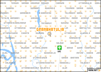 map of Grām Bhātulia