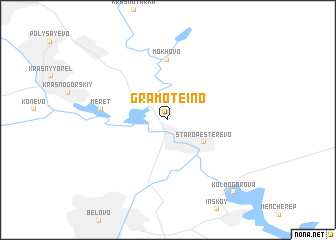 map of Gramoteino