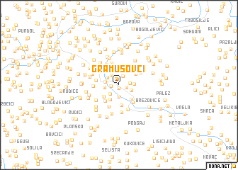 map of Gramusovći