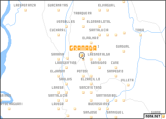 map of Granada