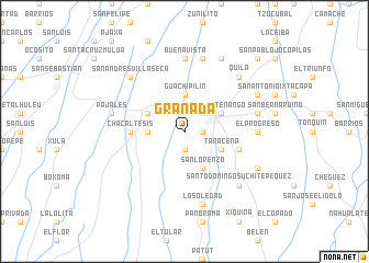 map of Granada