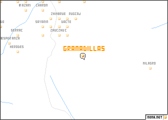 map of Granadillas