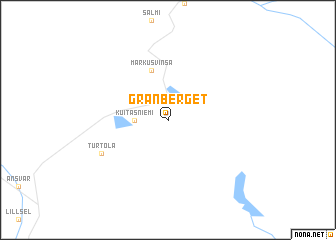 map of Granberget