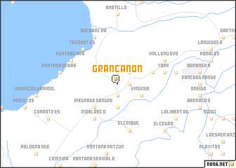 map of Gran Cañón