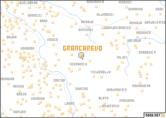 map of Grančarevo