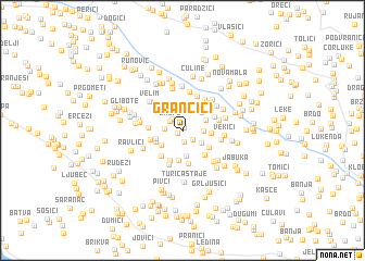 map of Grančići