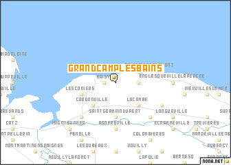 map of Grandcamp-les-Bains