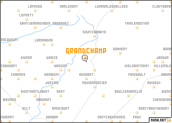 map of Grandchamp