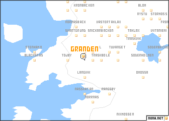 map of Gränden