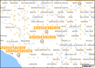 map of Grande Savane