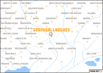 map of Grand-Gallargues