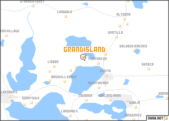 map of Grand Island