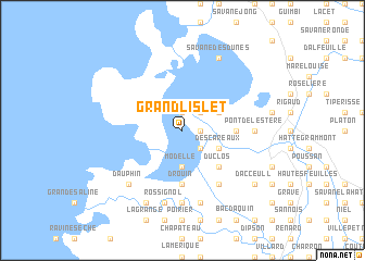 map of Grand LʼIslet