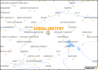 map of Grandlup-et-Fay