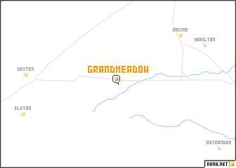 map of Grand Meadow