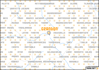 map of Grandon