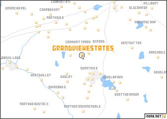 map of Grand View Estates