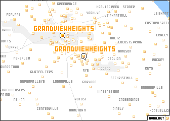 map of Grandview Heights