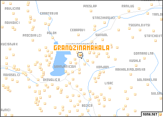 map of Grandžina Mahala