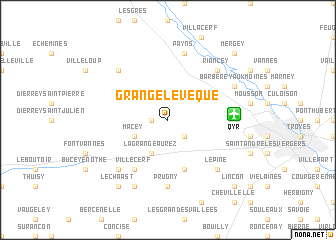 map of Grange-lʼÉvêque