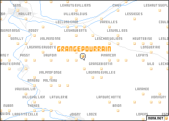 map of Grange Pourrain