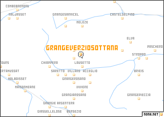 map of Grange Verzio Sottana