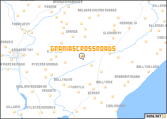 map of Granias Cross Roads